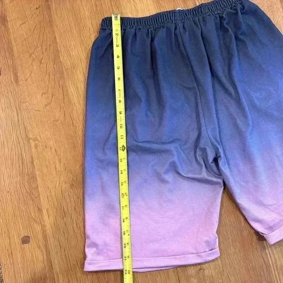 Pixie Lady Ombré Shorts elastic waist w/pockets - Size Large - Picture 5 of 5